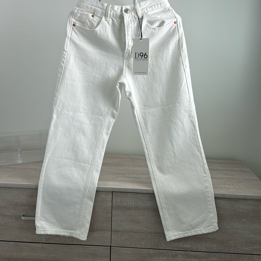 Stradivarius straight crop denim pants